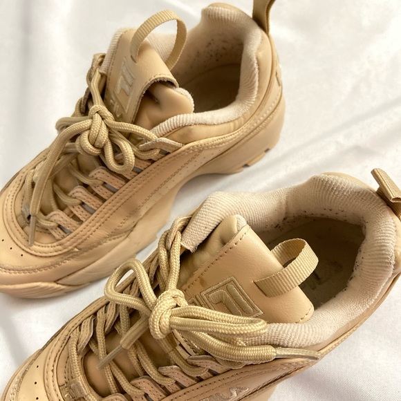 Tan Fila Women's Disruptor II Autumn Sneakers - Picture 7 of 8